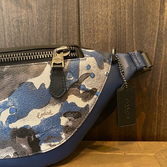 NWT Authentic Coach Watercolor Belt Bag - Picture 2 of 9